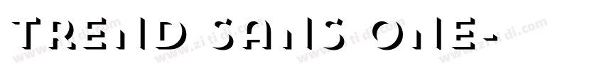 Trend Sans One字体转换 Trend Sans One字体转换
